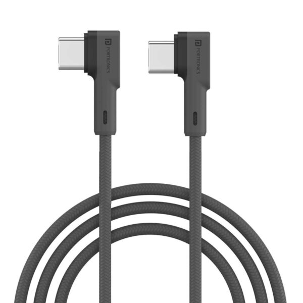 Konnect L Type -C to Type C Cable 60 W Type -C to Type-C Cable White